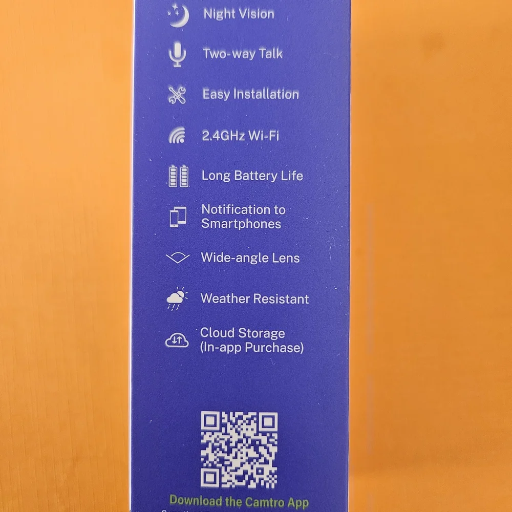 Wi-Fi Enabled Doorbell Camera - Black